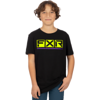 FXR T-Shirt Podium Premium Kinder Black/HiVis