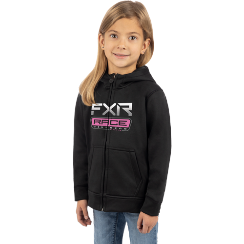 FXR Jacke Toddler Race Division Kinder Black/Pink